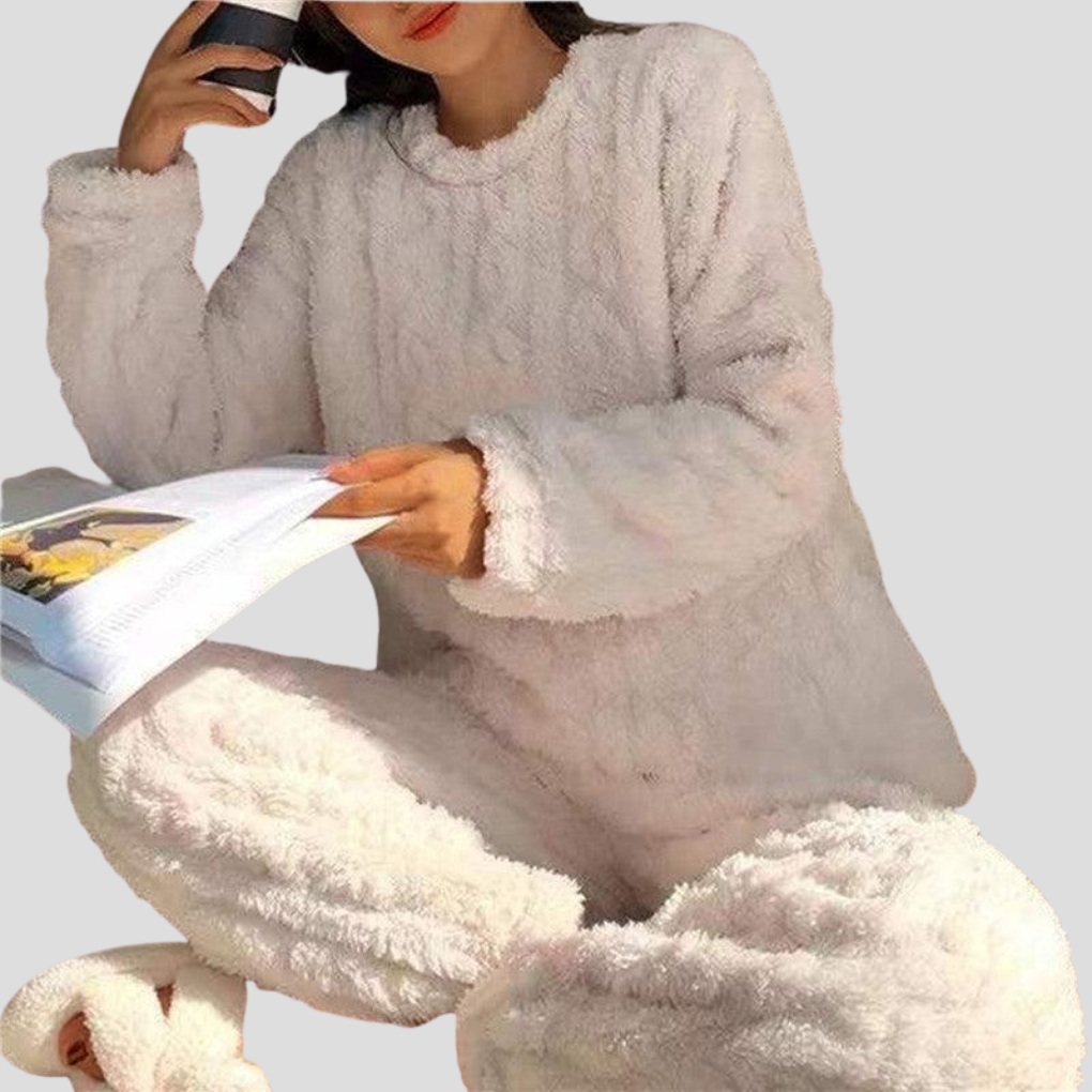 BLUNDVIG pyjamassæt i fleece til damer – billede 3