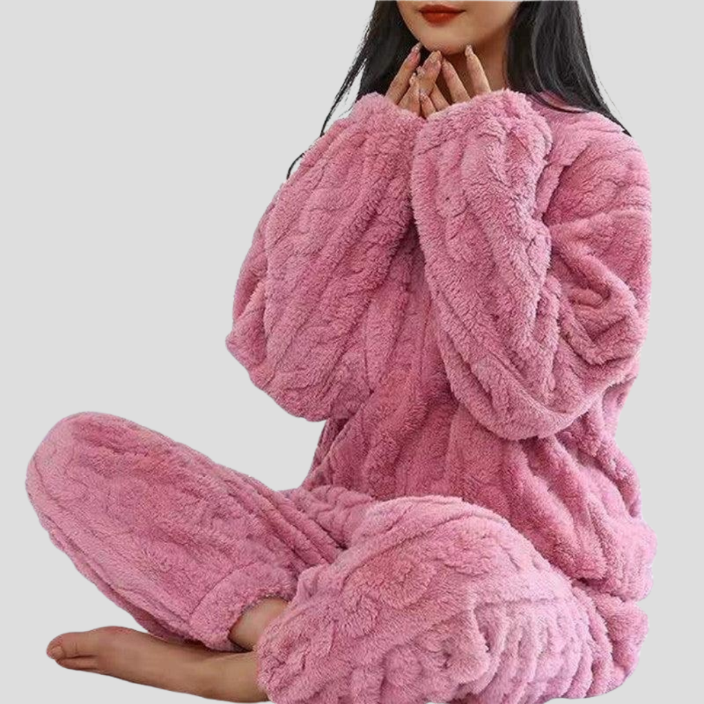 BLUNDVIG pyjamassæt i fleece til damer – billede 4