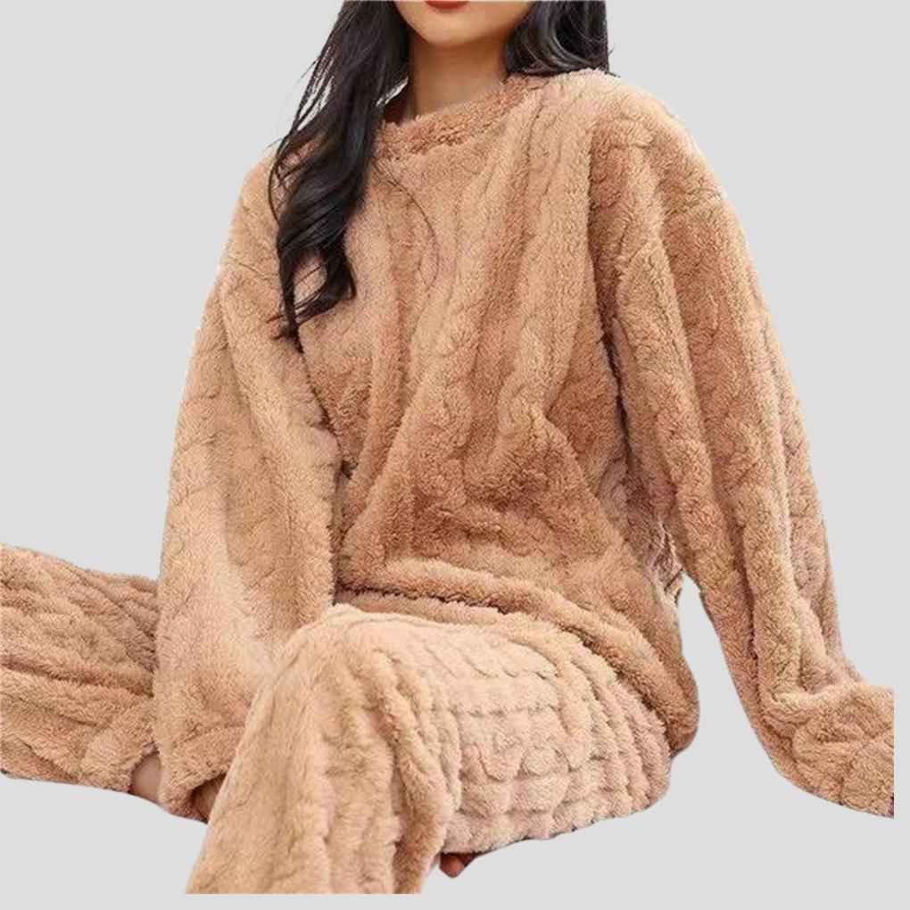 BLUNDVIG pyjamassæt i fleece til damer – billede 5