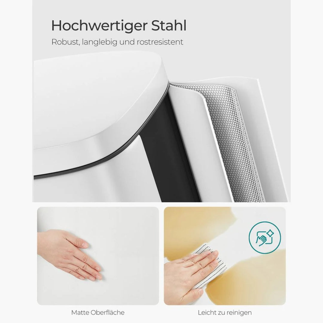 Affaldsspand 30L pedalspand i rustfrit stål