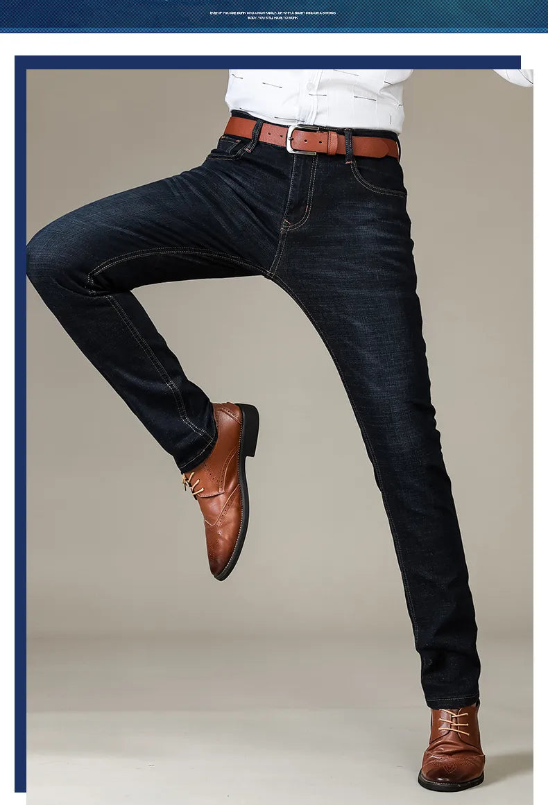 Lige jeans med stretch i holdbart materiale – billede 14