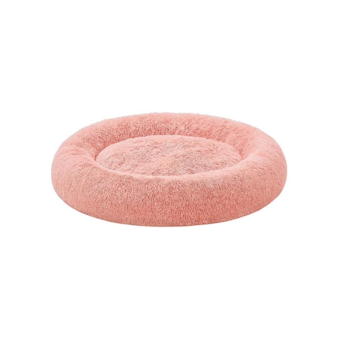 Donut hundekurv med memoryskum – ekstra blød plys – aftagelig fyldning – skridsikker bund