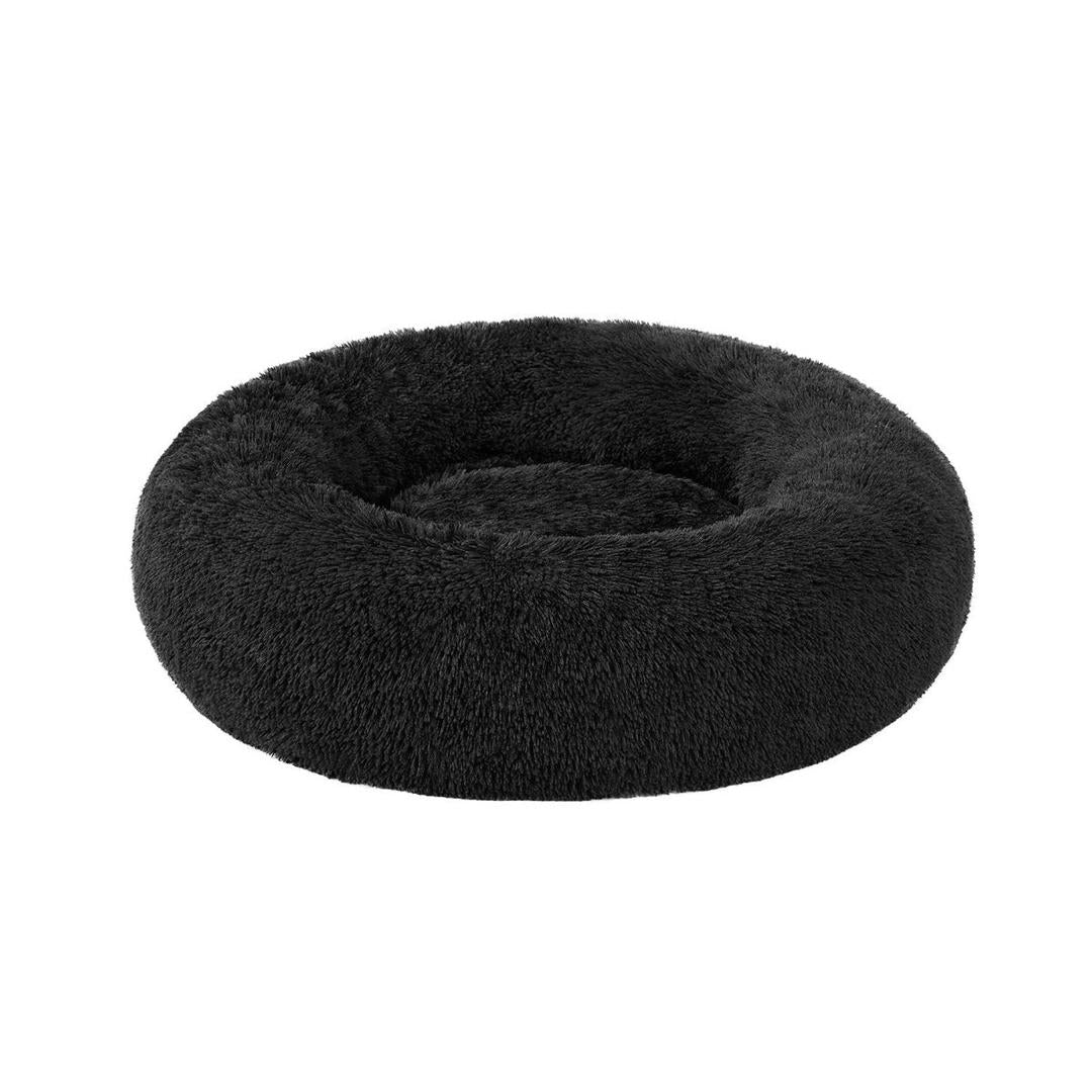 Donut hundekurv med memoryskum – ekstra blød plys – aftagelig fyldning – skridsikker bund