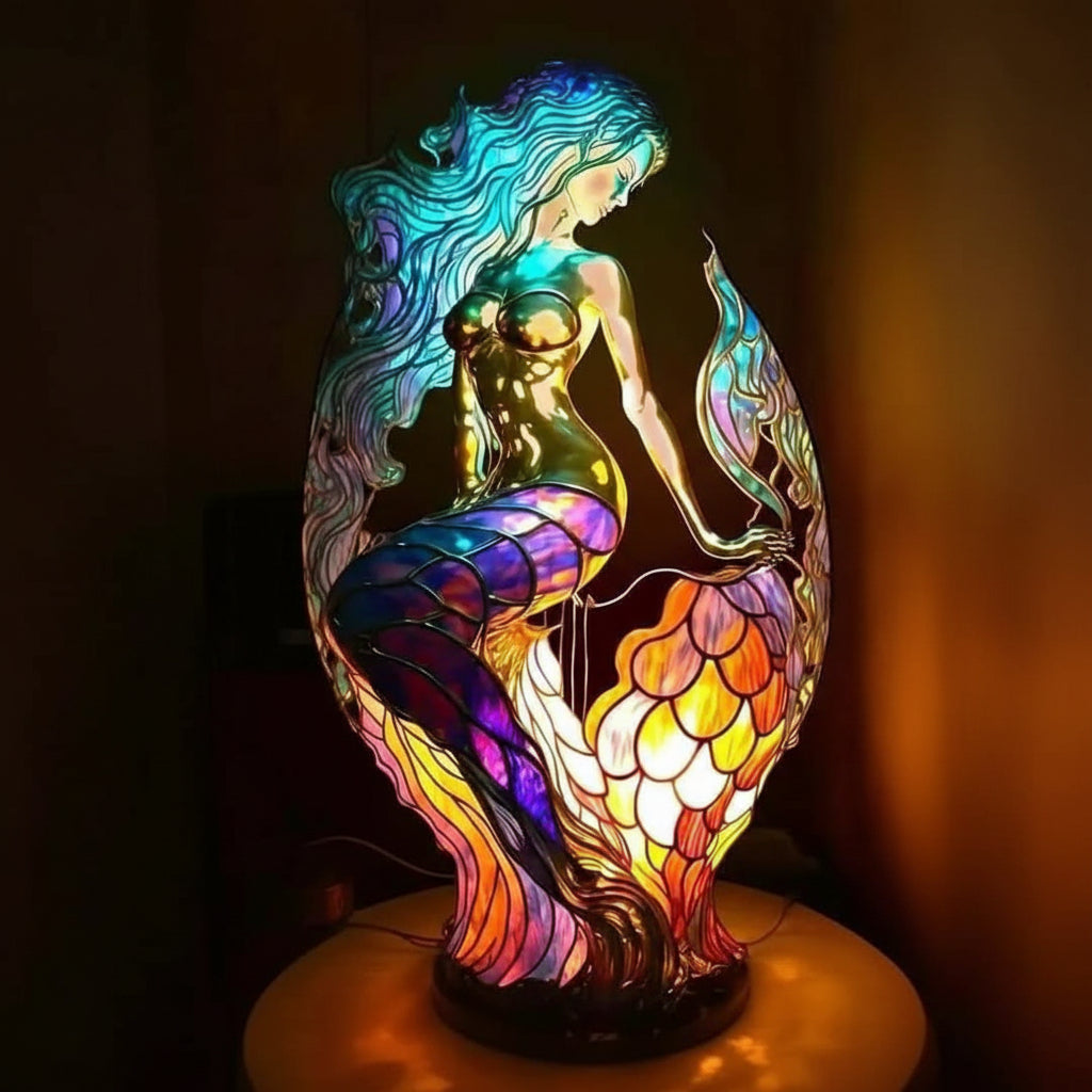 DYRGLANS bordlampe i glas med dyremotiv – billede 14