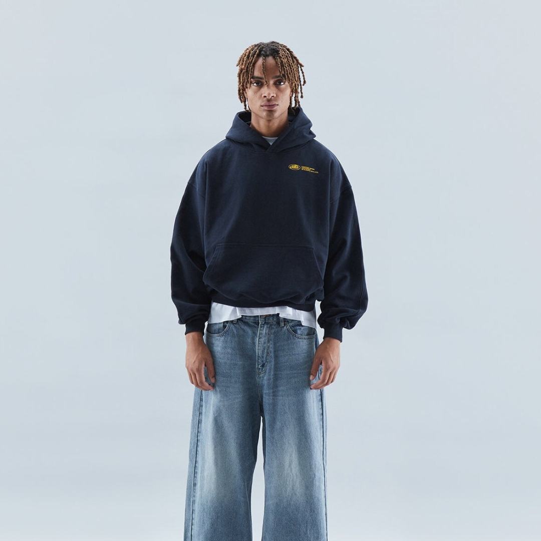Oversize hoodie til damer med markant rygtryk – billede 5