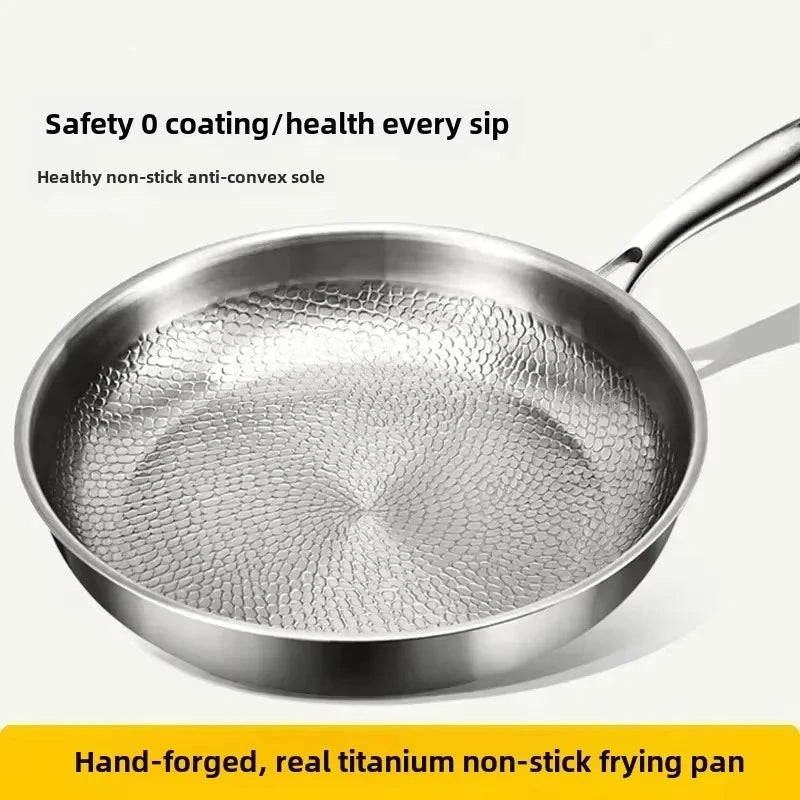 GLØDESMED hamret titaniumpande med slip-let overflade – billede 4