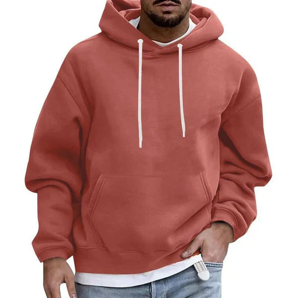 Lang blød hoodie til mænd med rummelig hætte – billede 5