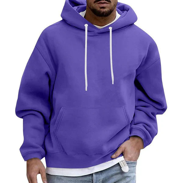 Lang blød hoodie til mænd med rummelig hætte – billede 8