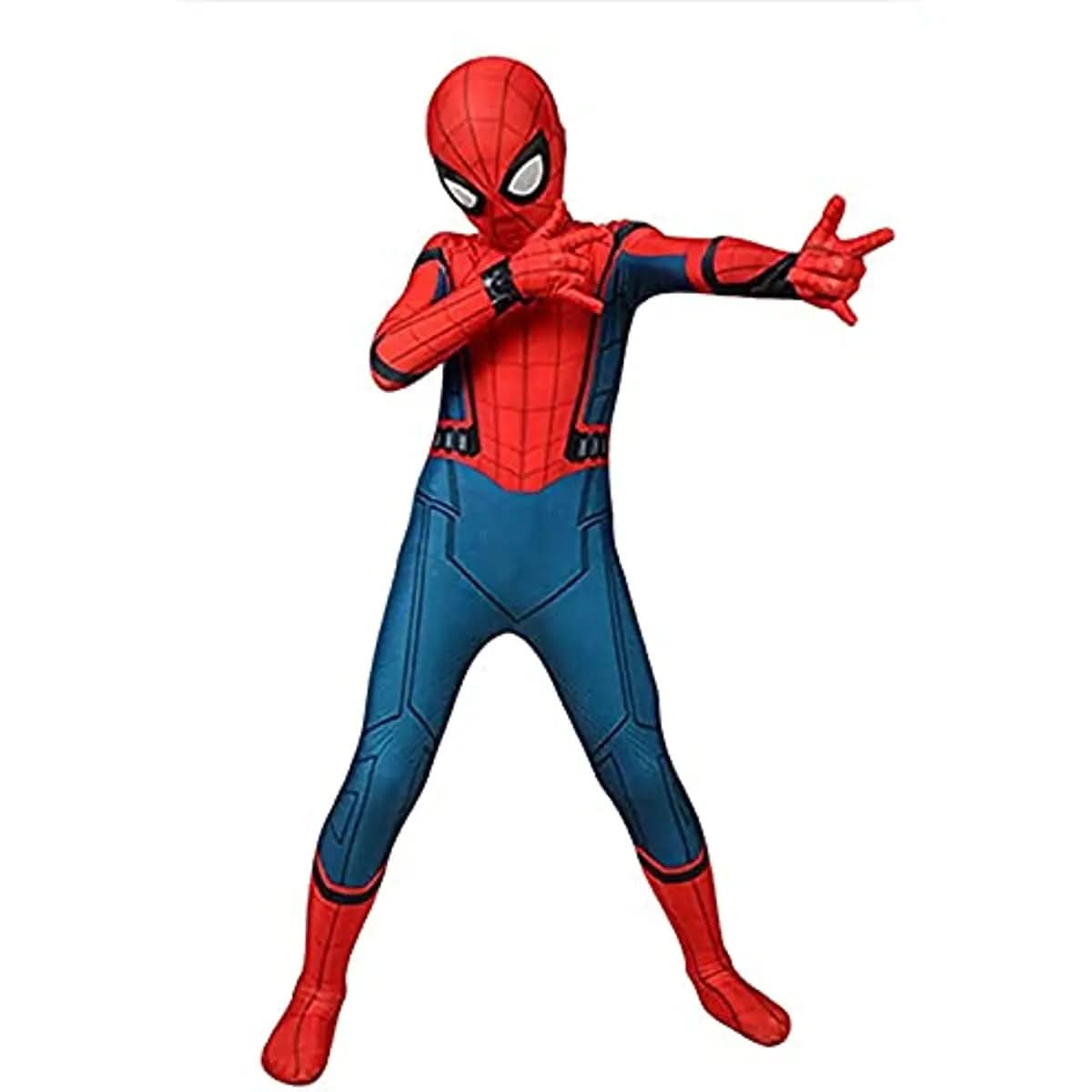 Superheltedragt med 3D-tryk i klassisk mønster set forfra
