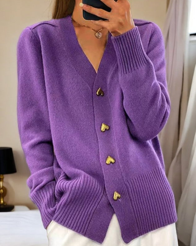 HJERTEBO cardigan i ribstrik til damer – billede 3