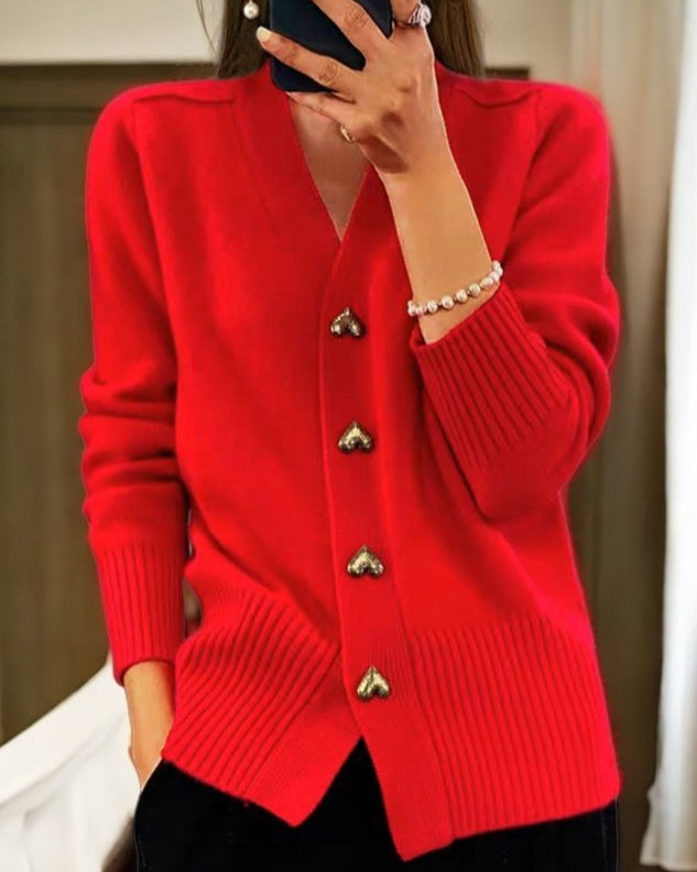 HJERTEBO cardigan i ribstrik til damer – billede 4