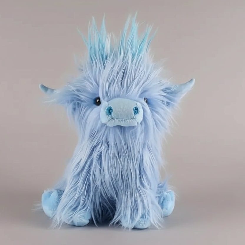Blød bamse på 25 cm formet som en highland ko – billede 10