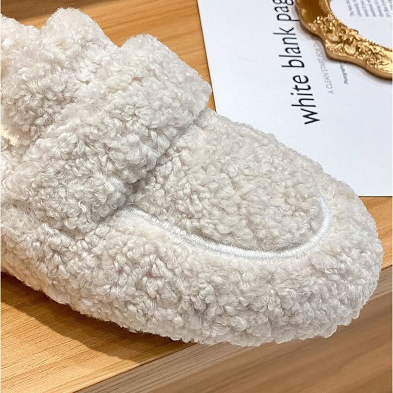 Elegante vinterhjemmesko i brun, beige og sort – billede 4