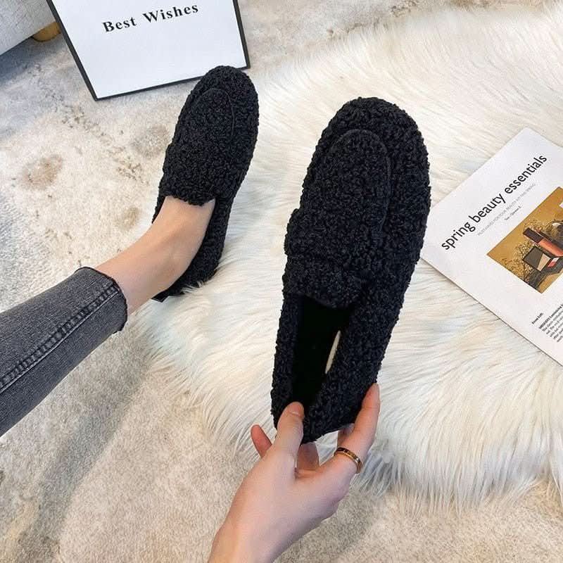 Elegante vinterhjemmesko i brun, beige og sort – billede 9