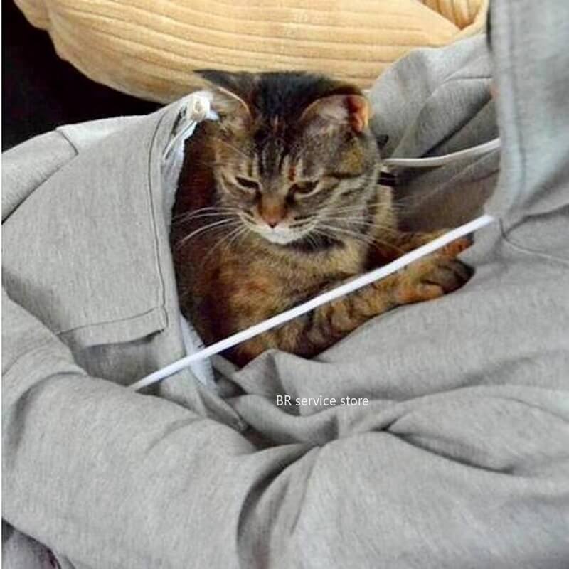 KATTELOMME hættetrøje med lomme til katten – billede 6