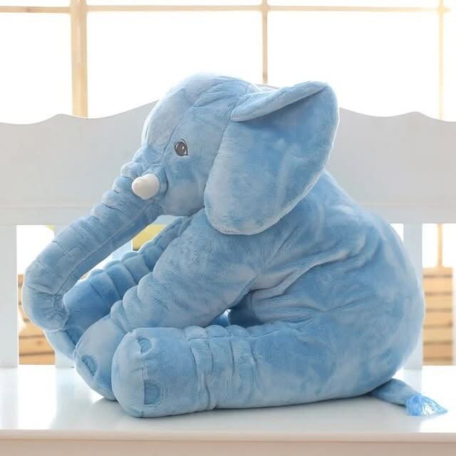 Superblød bamsepude formet som elefant i plys – billede 6