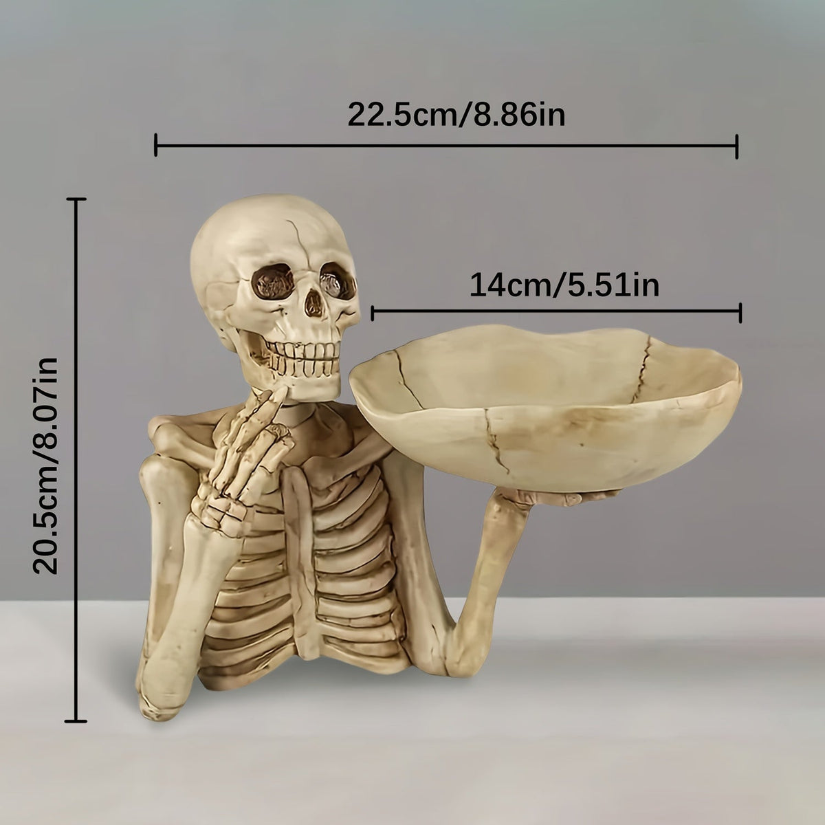 KRANIEHOLM kranieskål i resin – billede 6