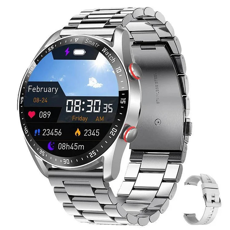 Smartwatch med blodsukkerkontrol uden prik, NFC og Bluetooth-opkald – billede 6