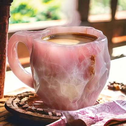 KRYSTALKRUS håndlavet kaffekrus i mineralkrystal – billede 6