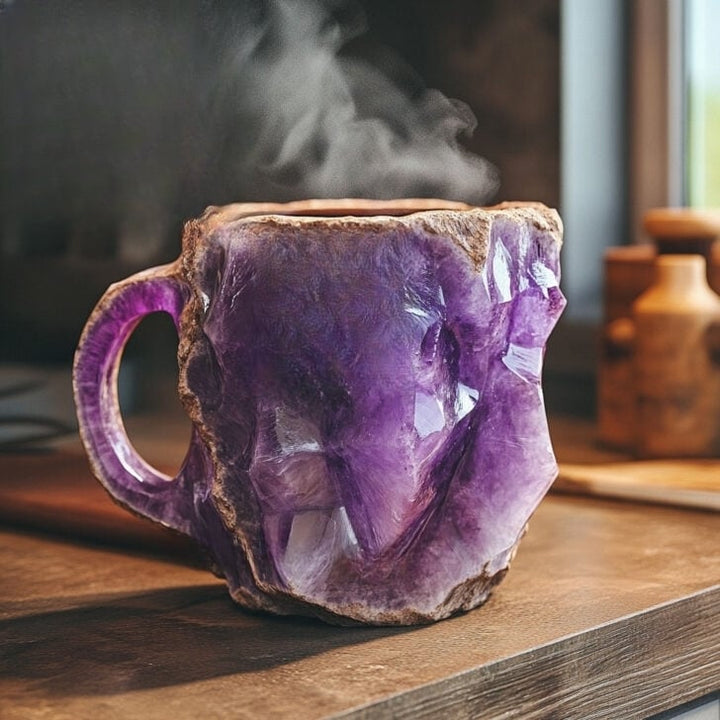 KRYSTALKRUS håndlavet kaffekrus i mineralkrystal – billede 7