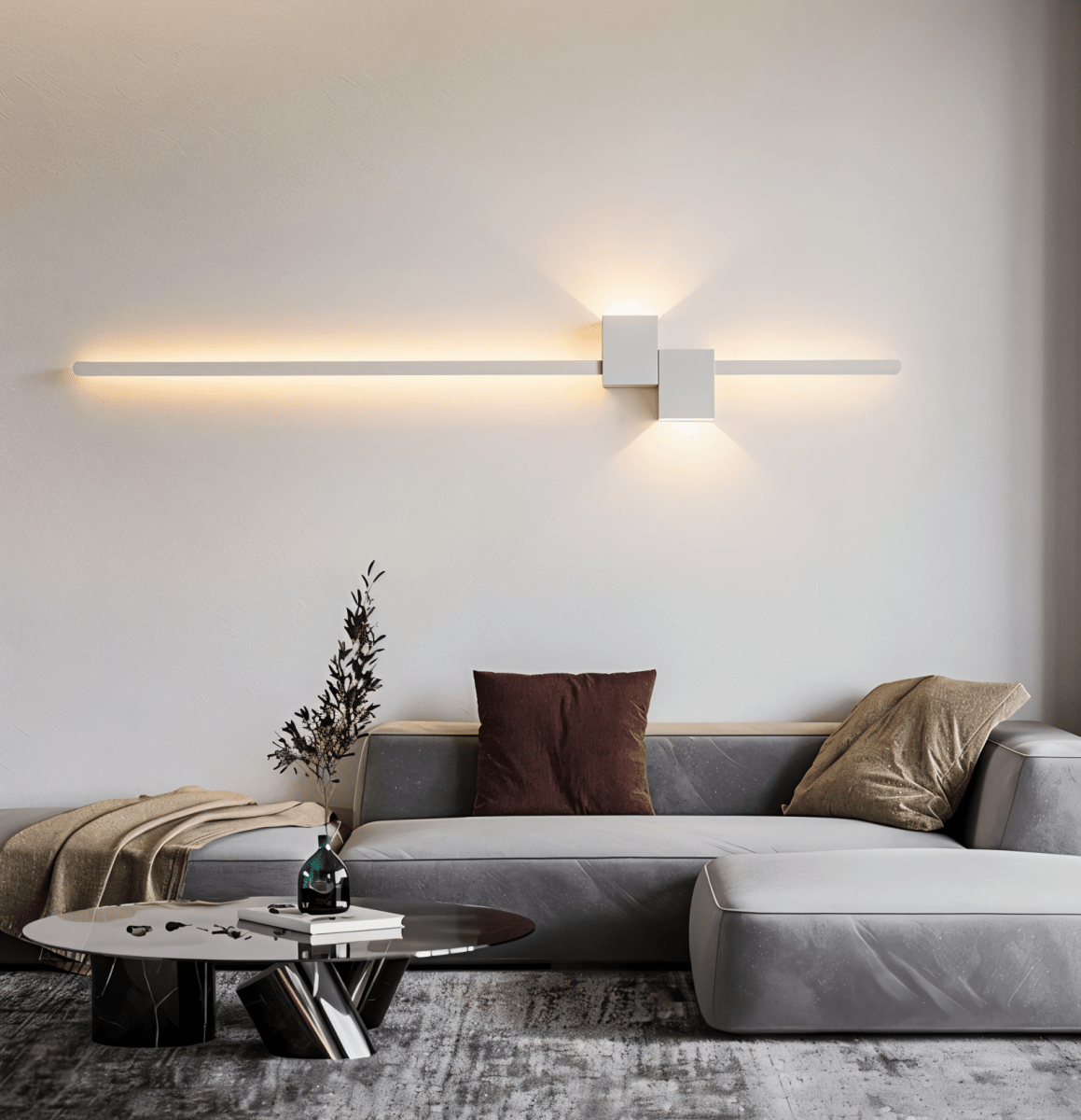 LINJEFALD minimalistisk LED-væglampe – billede 3