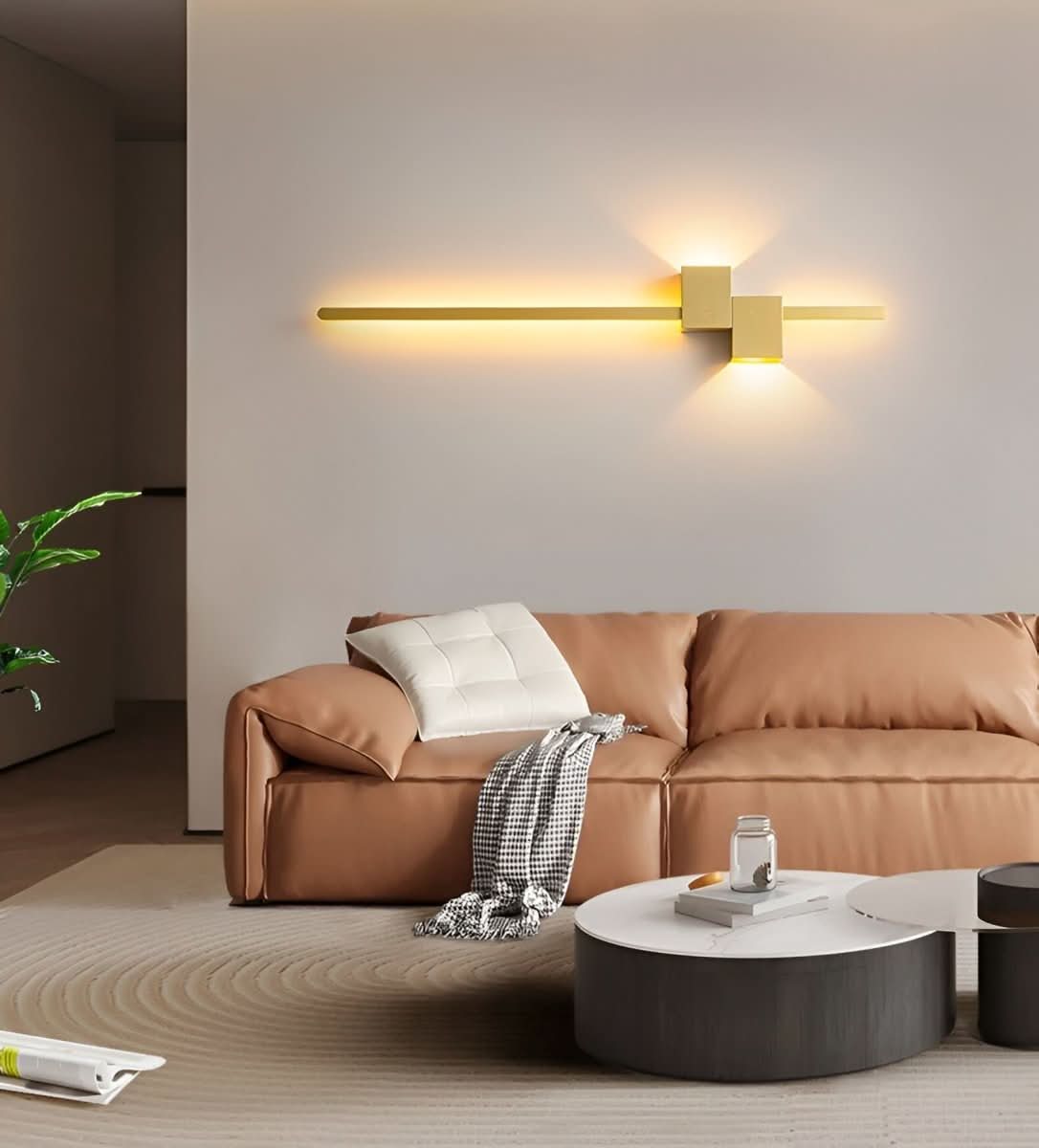 LINJEFALD minimalistisk LED-væglampe – billede 4