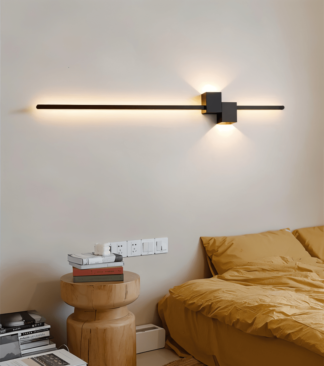 LINJEFALD minimalistisk LED-væglampe – billede 5