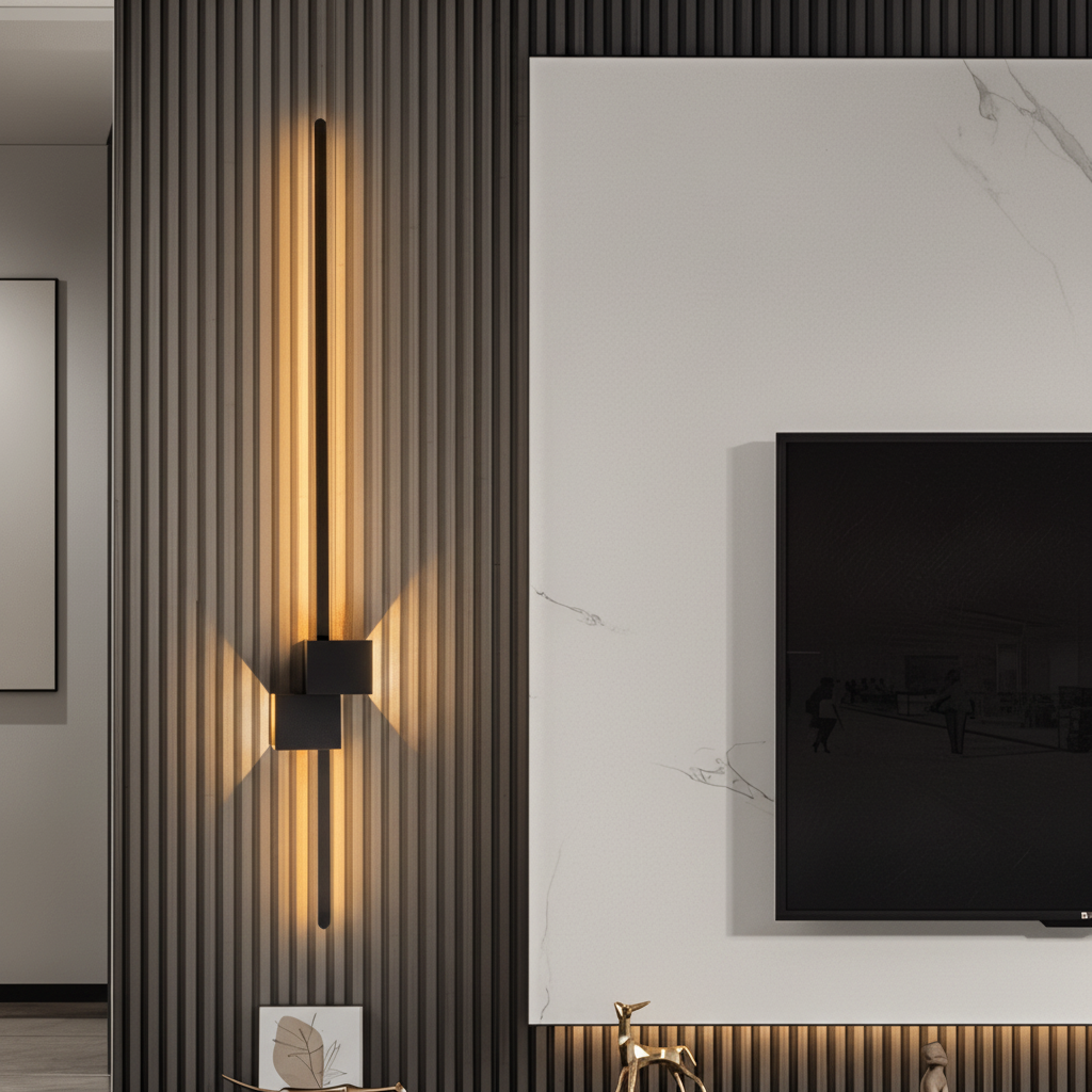 LINJEFALD minimalistisk LED-væglampe – billede 7
