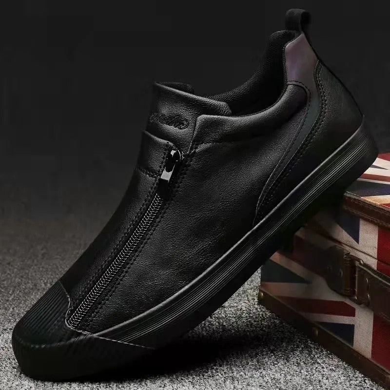 LYNSKRIDT herresneakers med lynlås – billede 3