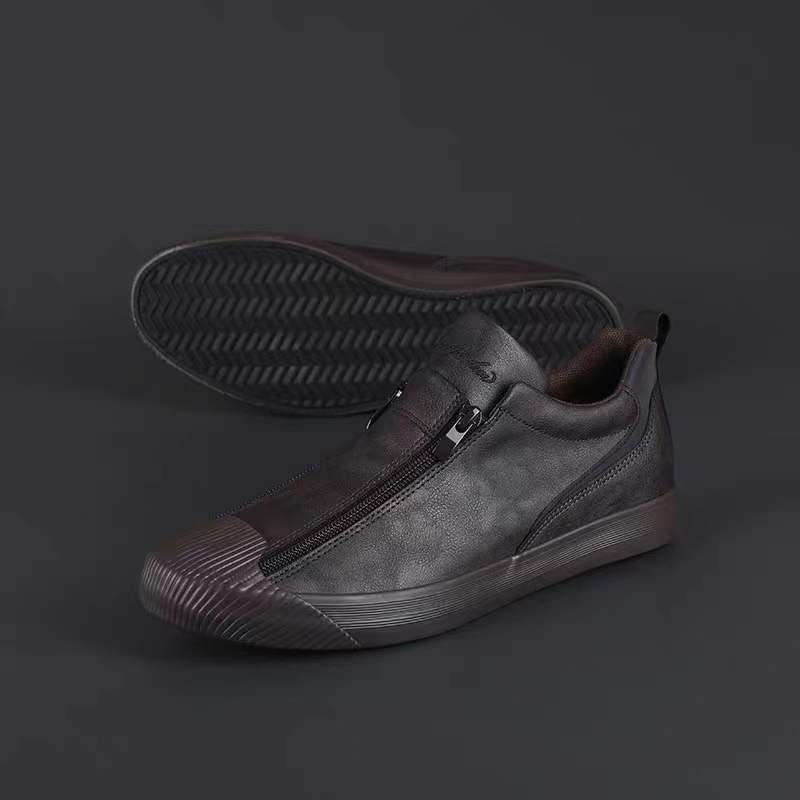 LYNSKRIDT herresneakers med lynlås – billede 8