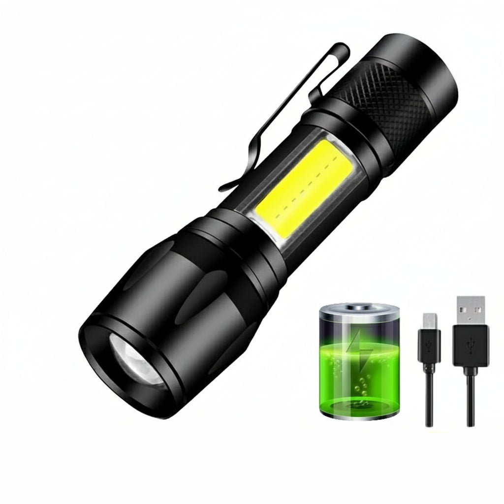 LYSKAST kraftig LED lommelygte med 2000 lumen – billede 3