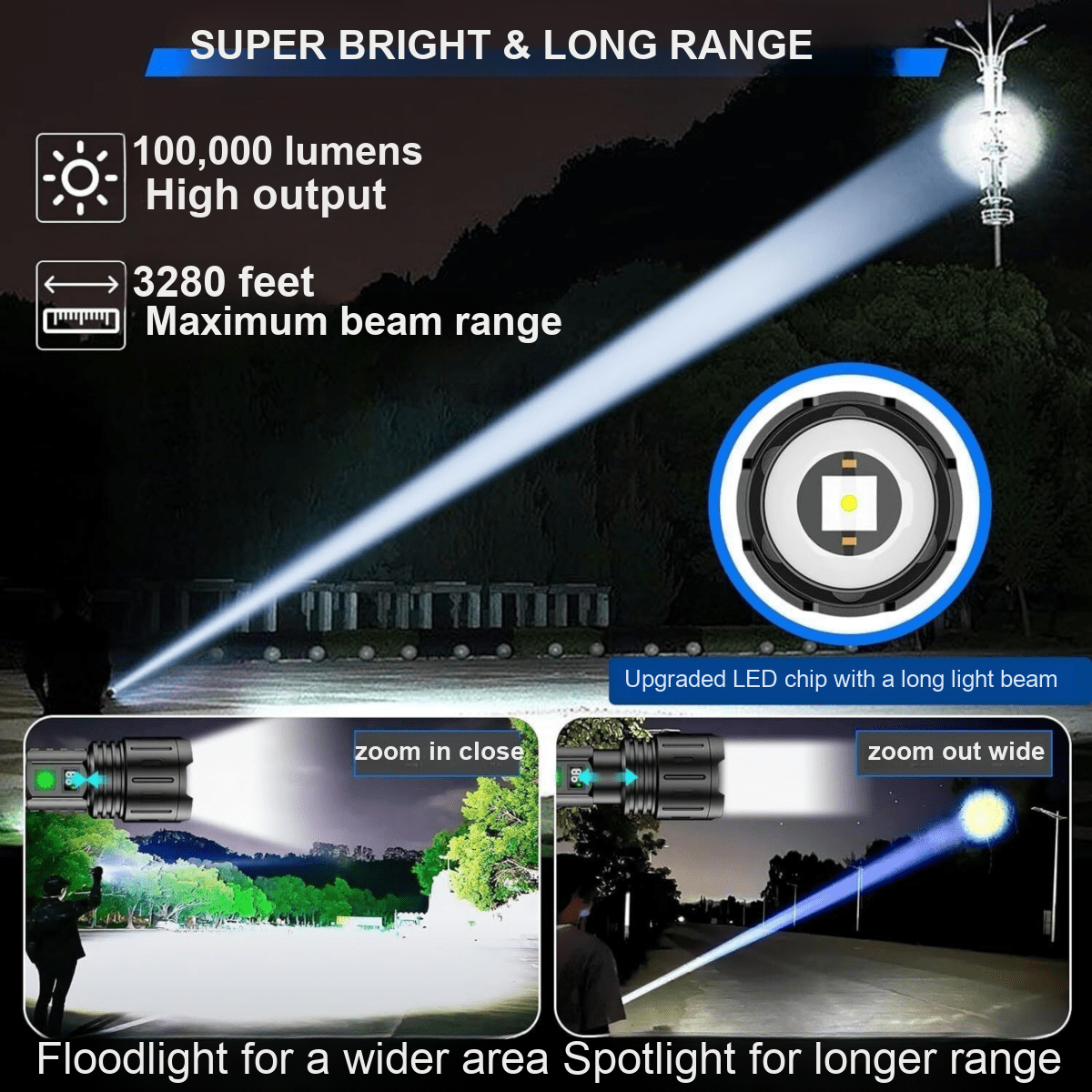 LYSKRAFT LED-lommelygte i aluminium – billede 6