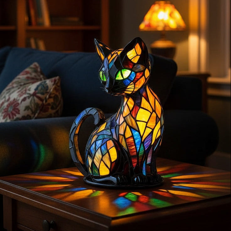 MISSELYS LED natlampe formet som en kat med blødt lys