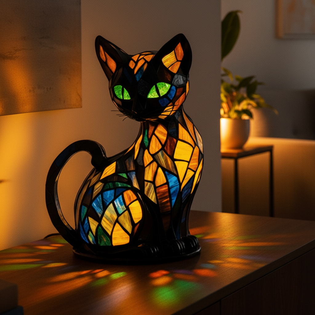 MISSELYS LED natlampe i kattedesign – billede 3