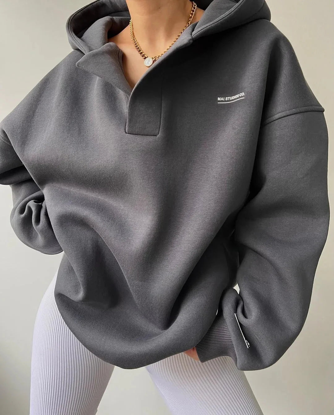 MØLLEVANG oversized hoodie til damer – billede 4