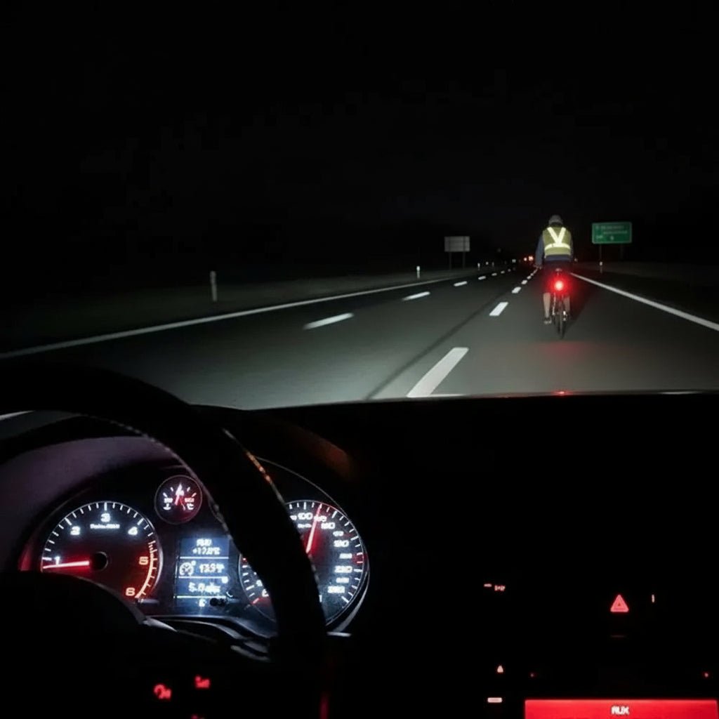 Justerbar LED-løbevest med lys og reflekterende striber – billede 3