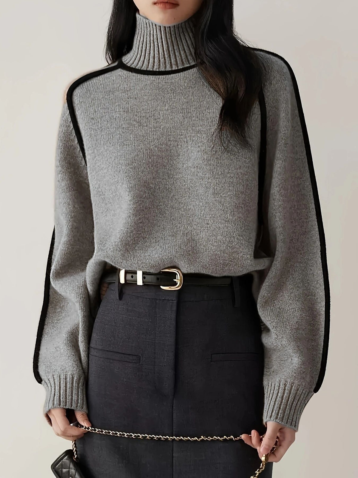 NORDKRAVE sweater med rullekrave – billede 7