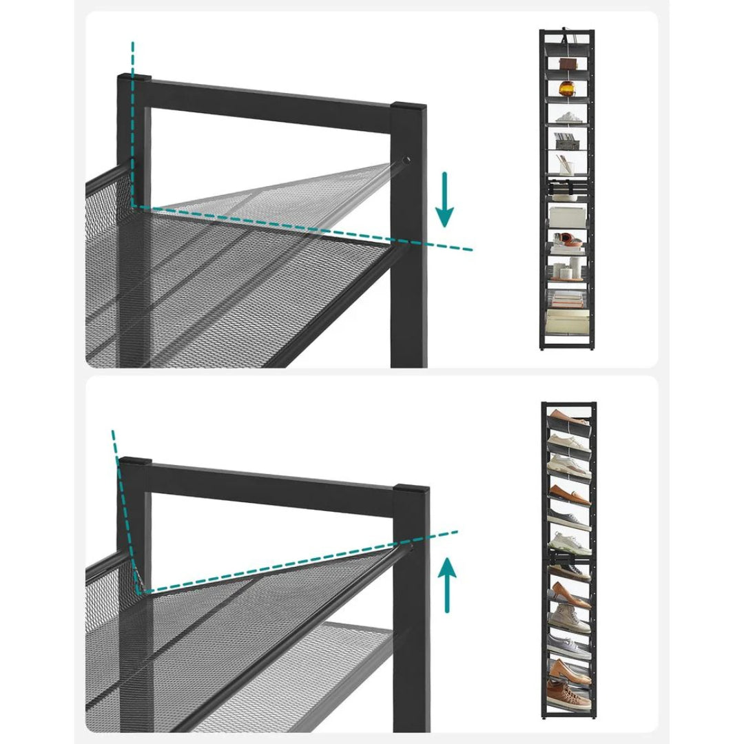 12-lags stabelbar skohylde opbevaringsorganisator – produktvisning 5 | Noreva Home