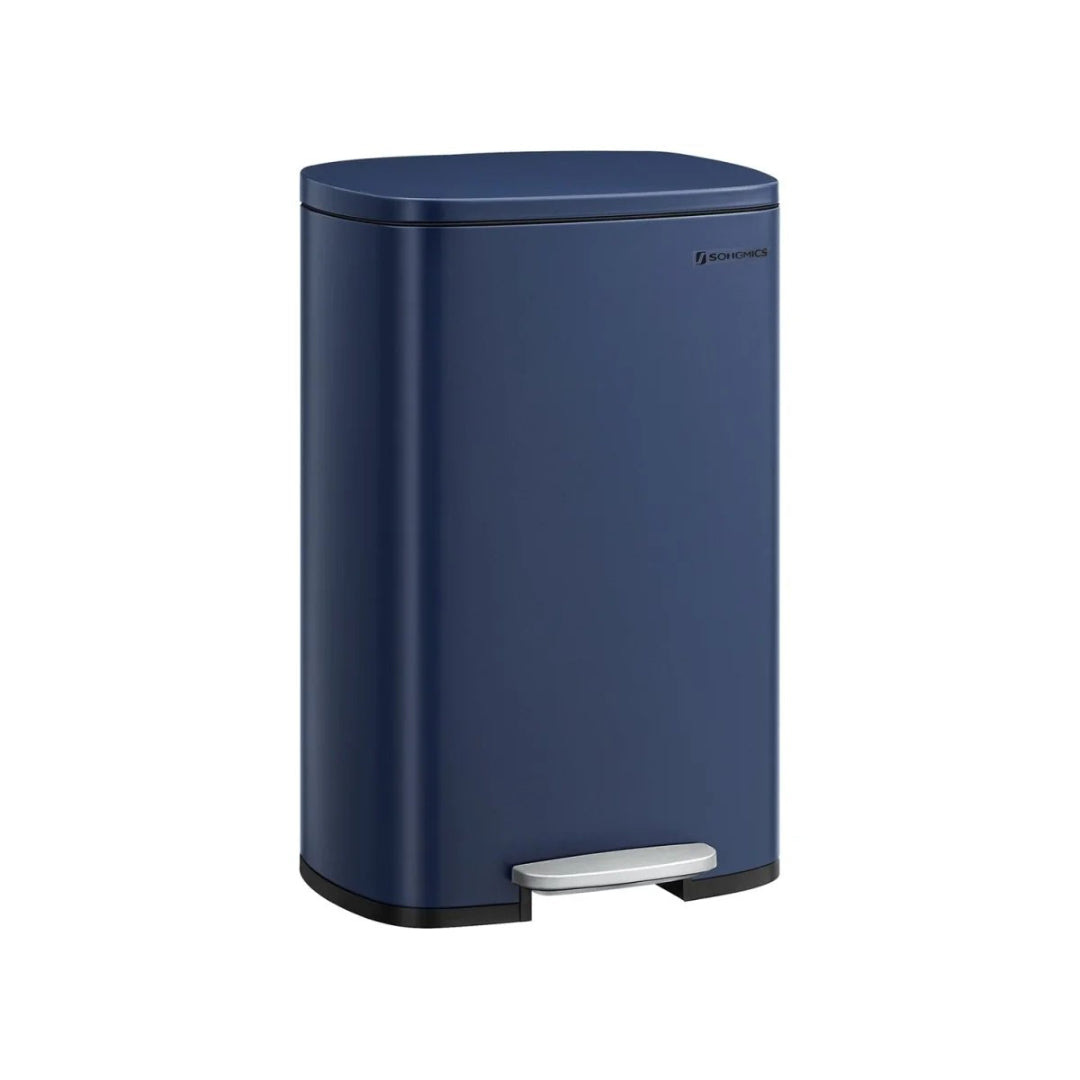 50L affaldsspand i rustfrit stål med pedal og soft-close låg – produktvisning 4 | Noreva Home