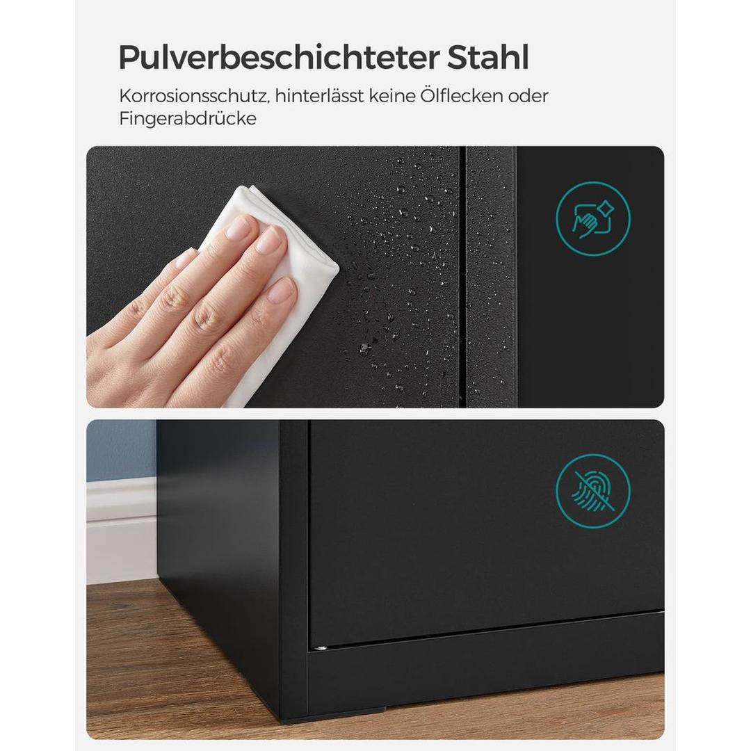 Arkivskab med 2 Låger – Aflåseligt Opbevaringsskab til Kontor og Hjemmearbejdsplads – produktvisning 27 | Noreva Home