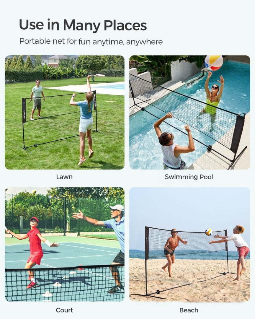 Badmintonnet med justerbar højde 35,4-61 in, bærbart sæt, produktvisning 13 | Noreva Home