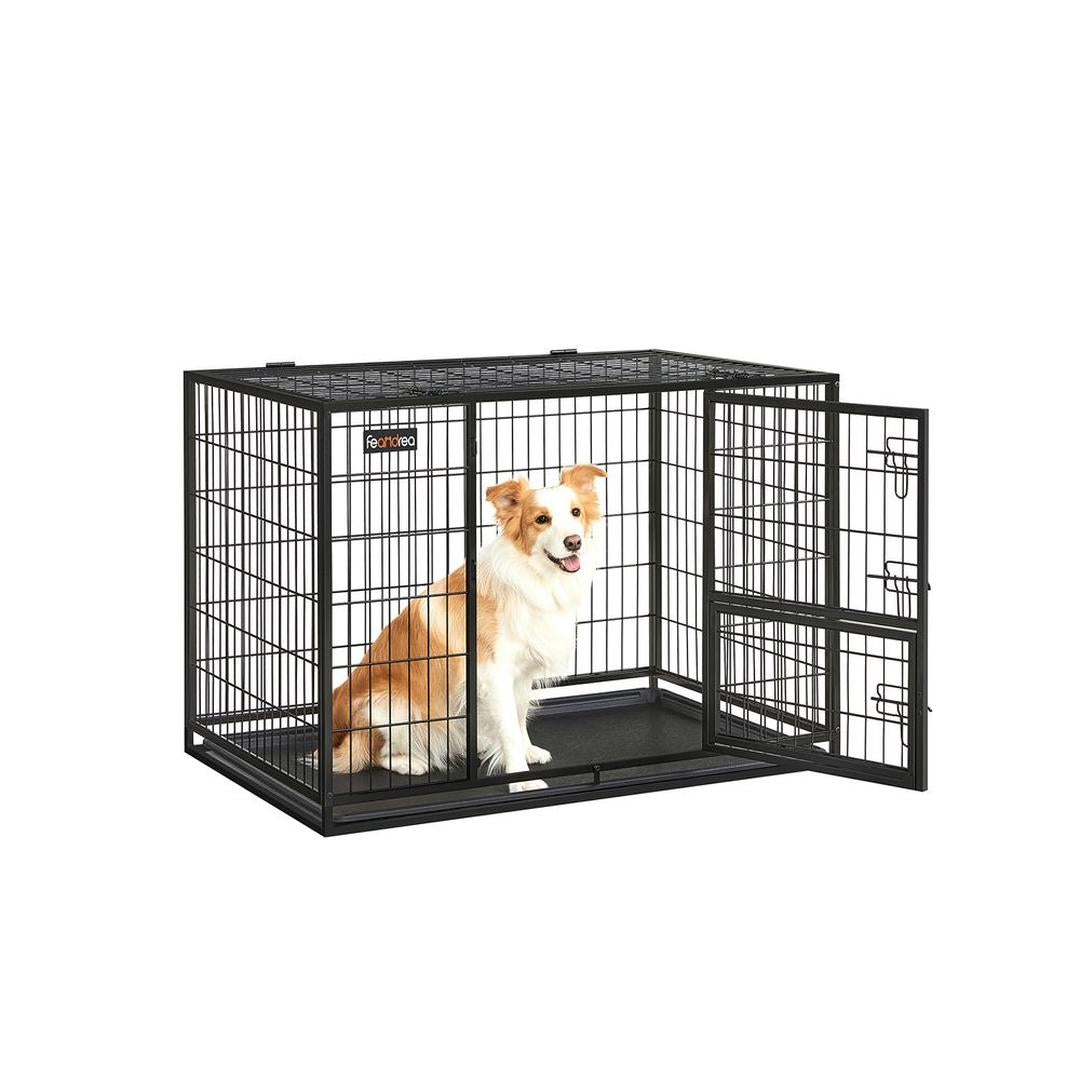 Bærbart Hundebur med Solid Konstruktion – Foldbart Transportbur til Hund – produktvisning 3 | Noreva Home