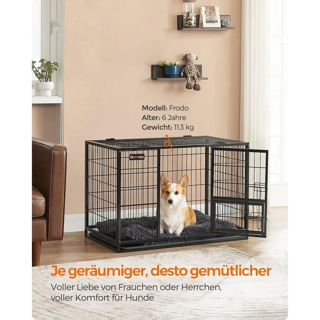 Bærbart Hundebur med Solid Konstruktion – Foldbart Transportbur til Hund – produktvisning 4 | Noreva Home