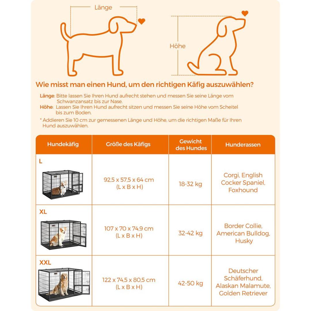 Bærbart Hundebur med Solid Konstruktion – Foldbart Transportbur til Hund – produktvisning 7 | Noreva Home