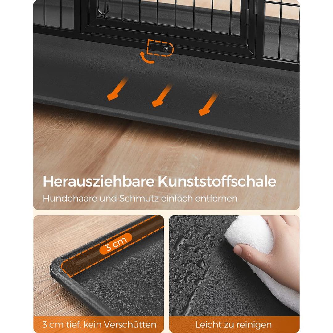 Bærbart Hundebur med Solid Konstruktion – Foldbart Transportbur til Hund – produktvisning 10 | Noreva Home