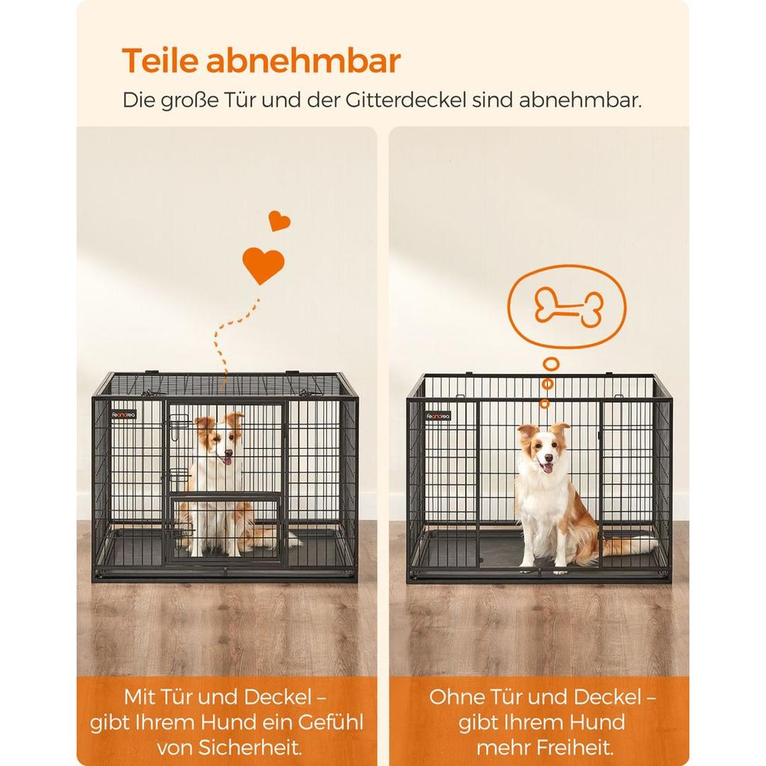 Bærbart Hundebur med Solid Konstruktion – Foldbart Transportbur til Hund – produktvisning 16 | Noreva Home