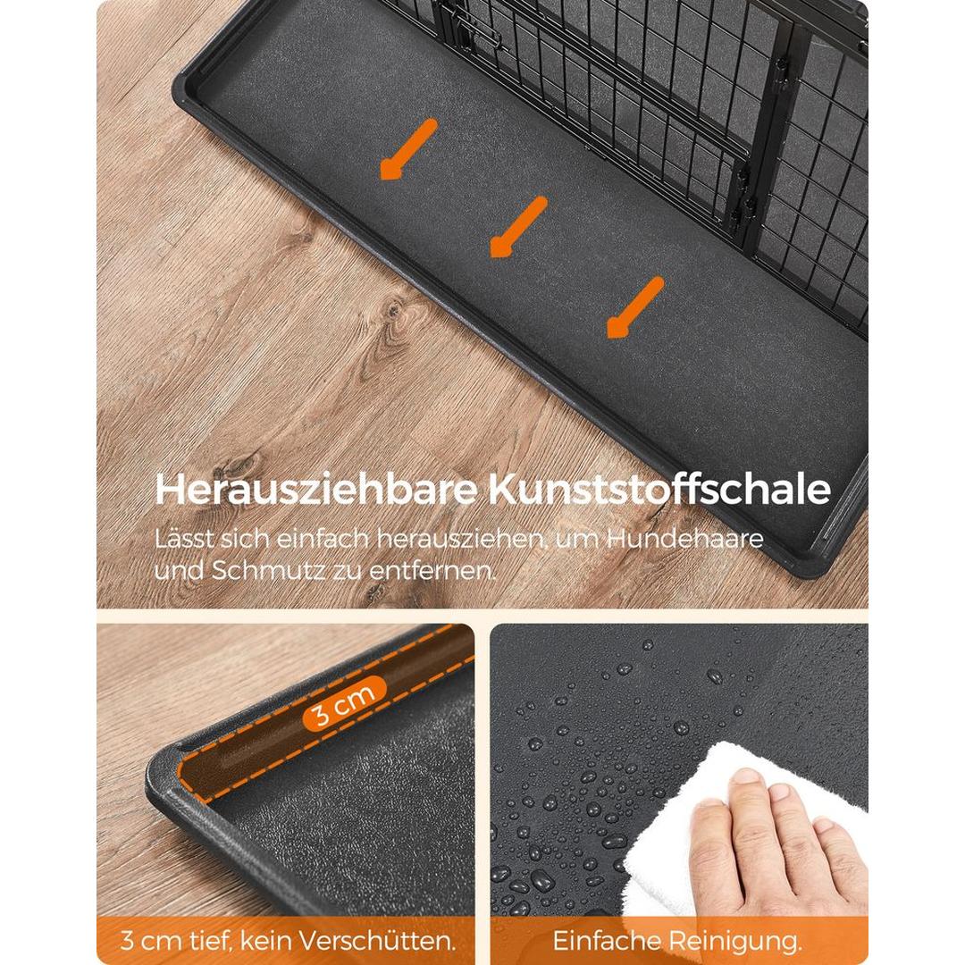 Bærbart Hundebur med Solid Konstruktion – Foldbart Transportbur til Hund – produktvisning 18 | Noreva Home