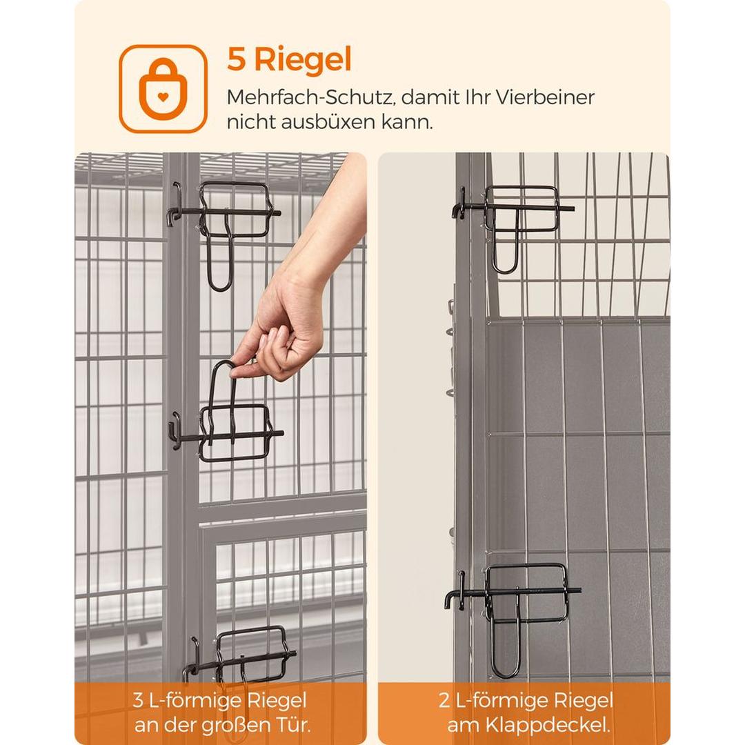 Bærbart Hundebur med Solid Konstruktion – Foldbart Transportbur til Hund – produktvisning 19 | Noreva Home
