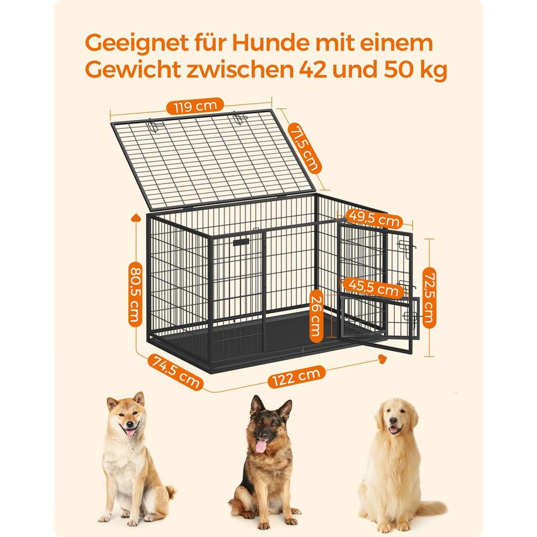 Bærbart Hundebur med Solid Konstruktion – Foldbart Transportbur til Hund – produktvisning 20 | Noreva Home