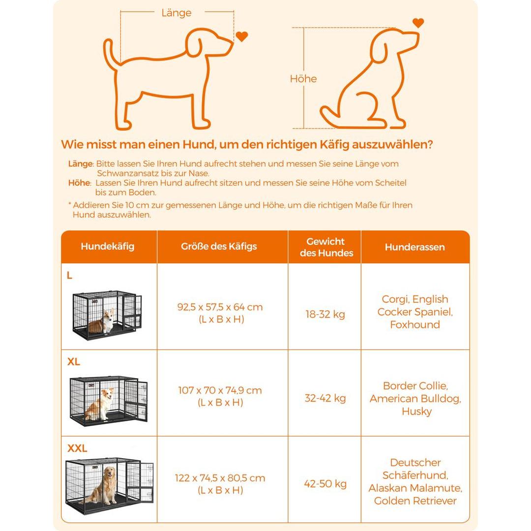 Bærbart Hundebur med Solid Konstruktion – Foldbart Transportbur til Hund – produktvisning 21 | Noreva Home